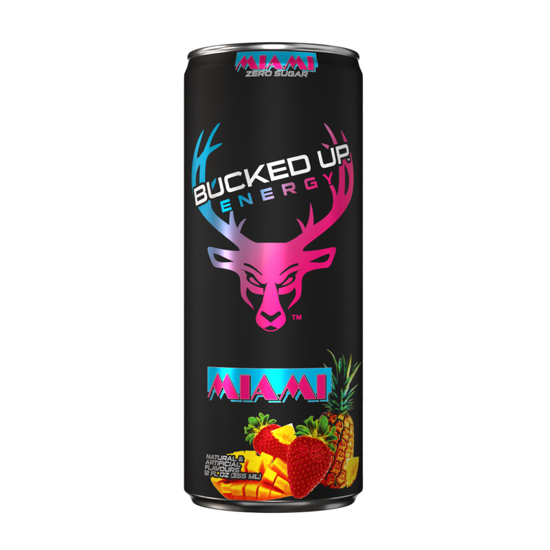 Bucked Up Energy 473ml (Boxed 12 Pack) Miami
