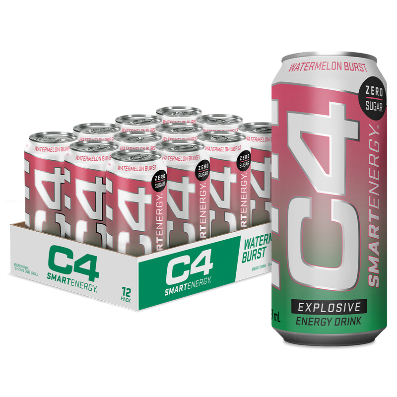 C4 Smart Energy RTD 473ml (Boxed 12 Pack) Watermelon