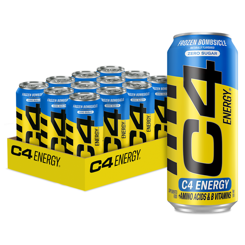 C4 RTD Carbonated 473ml (Boxed 12 Pack) Frozen Bombsicle