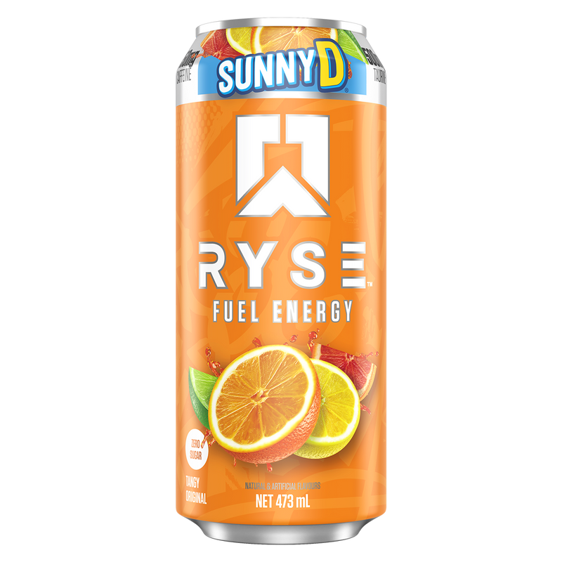 Ryse Fuel Energy RTD 473ml (Boxed 12 pack) Sunny D Tangy Original