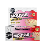 BSC High Protein Low Carb Mousse Bar (Boxed 12 Pack) Strawberries and Cream