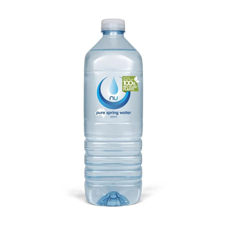 Nu Pure Spring Water 600ml (Boxed 20 Pack)